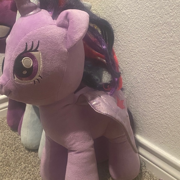 My Little Pony Plush Set - Purple, Light Blue, Lilac - Trio of Ponies - Picture 3 of 8